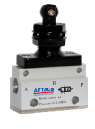 AIRTAC MANUAL VALVES, CM3 SERIES VERTICAL TYPE COMPACT 3 WAY 2 POSITION N.C, M5 PORTS